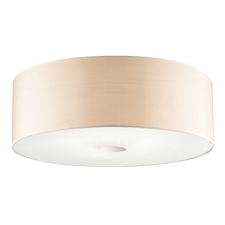 Ideal Lux - Taklampa WOODY 5xE27/60W/230V diameter 60 cm beige