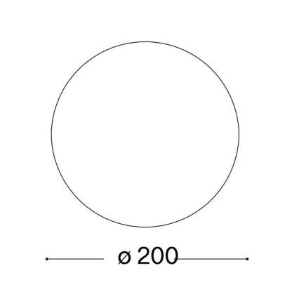 Ideal Lux - Universellt ersättningsglas MAPA E27 Ø 20 cm vit