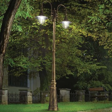 Ideal Lux - Utomhuslampa CIMA 2xE27/52W/230V 216 cm IP43 patina