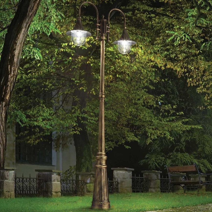 Ideal Lux - Utomhuslampa CIMA 2xE27/52W/230V 216 cm IP43 patina