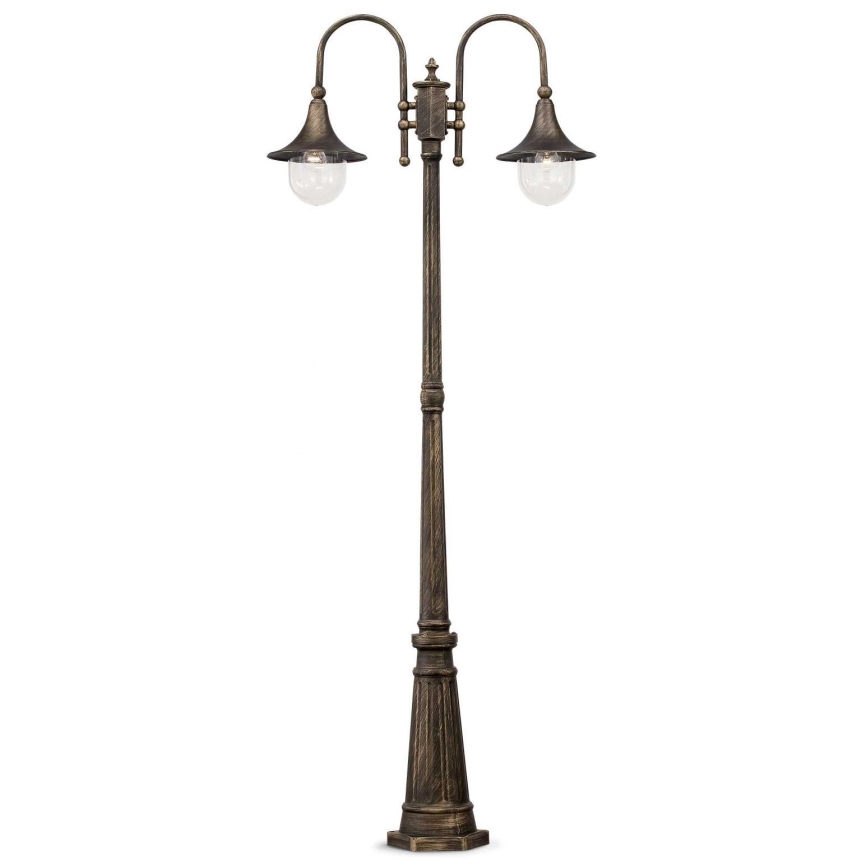 Ideal Lux - Utomhuslampa CIMA 2xE27/52W/230V 216 cm IP43 patina
