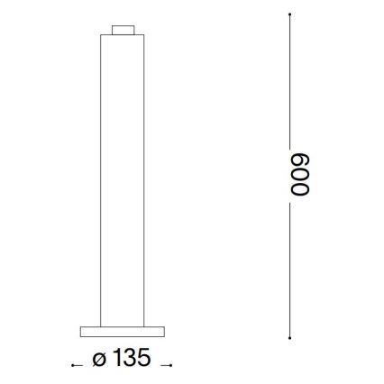 Ideal Lux - Utomhuslampa CLIO 1xE27/42W/230V 60 cm IP44 brun