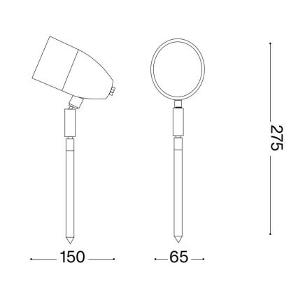 Ideal Lux - Utomhuslampa INSIDE 1xG9/15W/230V 27,5 cm IP54 svart