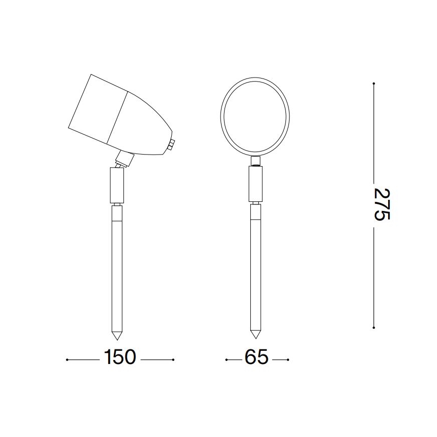 Ideal Lux - Utomhuslampa INSIDE 1xG9/15W/230V 27,5 cm IP54 svart