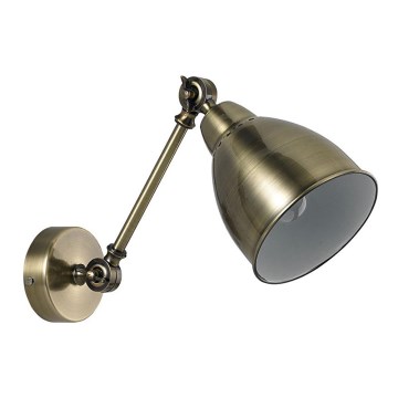Ideal Lux - Vägglampa 1xE27/60W/230V brons