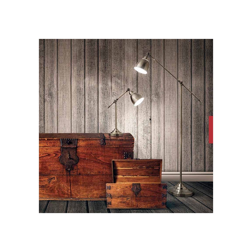 Ideal Lux - Vägglampa 1xE27/60W/230V brons
