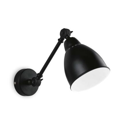 Ideal Lux - Vägglampa 1xE27/60W/230V svart