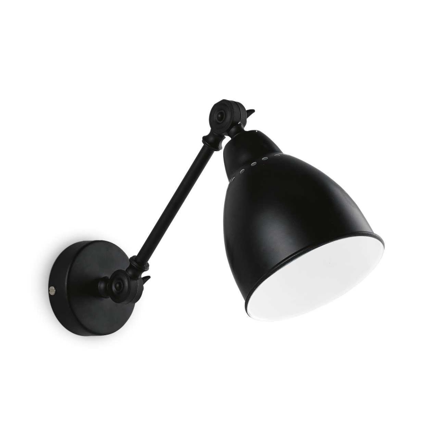 Ideal Lux - Vägglampa 1xE27/60W/230V svart