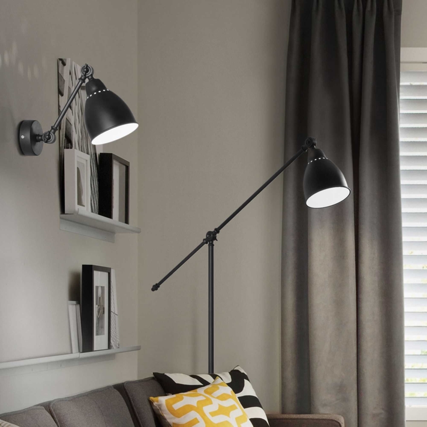 Ideal Lux - Vägglampa 1xE27/60W/230V svart