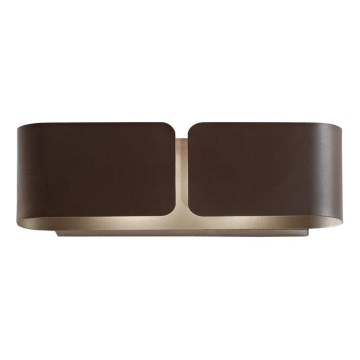 Ideal Lux - Vägglampa CLIP 2xE27/60W/230V brun