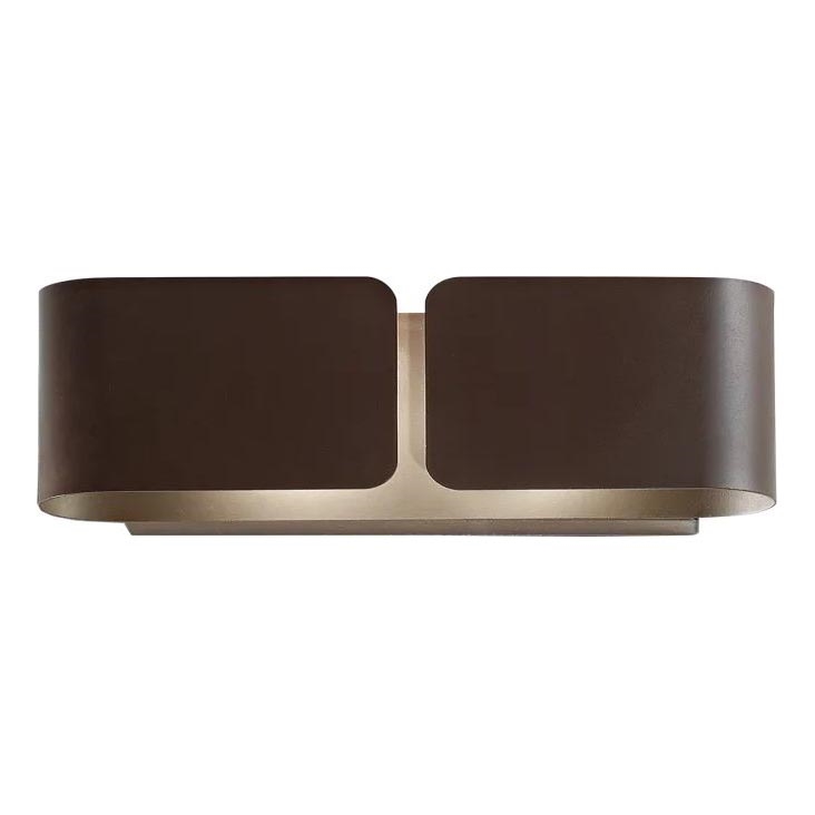 Ideal Lux - Vägglampa CLIP 2xE27/60W/230V brun
