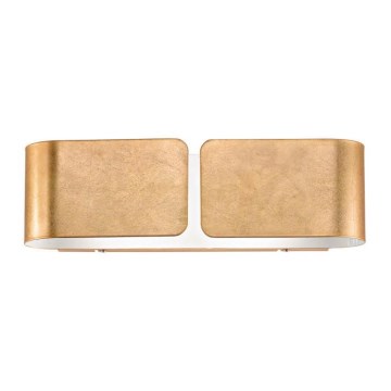 Ideal Lux - Vägglampa CLIP 2xE27/60W/230V guld