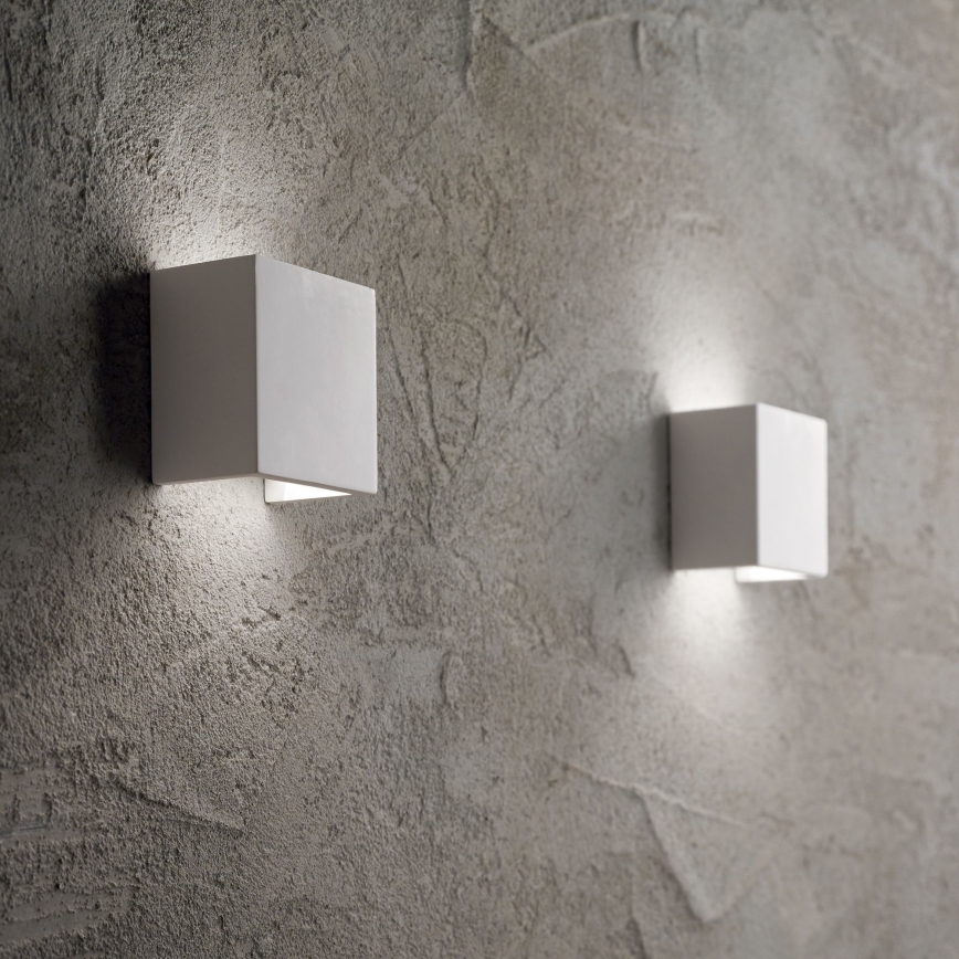 Ideal Lux - Vägglampa FLASH GESSO 1xG9/40W/230V vit