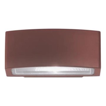Ideal Lux - Vägglampa för utomhusbruk ANDROMEDA 1xE27/60W/230V IP55 brun