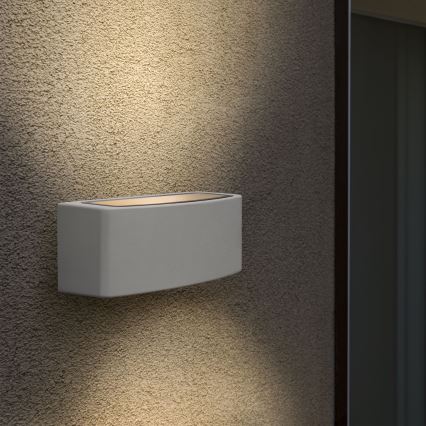Ideal Lux - Vägglampa för utomhusbruk ANDROMEDA 1xE27/60W/230V IP55 vit