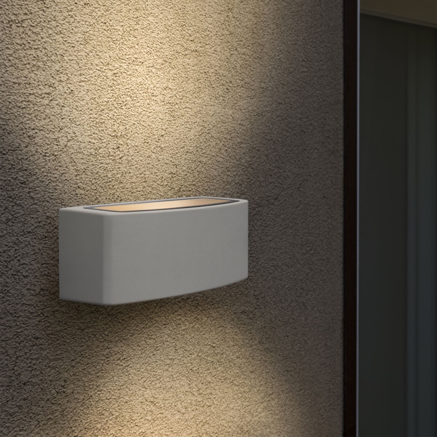 Ideal Lux - Vägglampa för utomhusbruk ANDROMEDA 1xE27/60W/230V IP55 vit