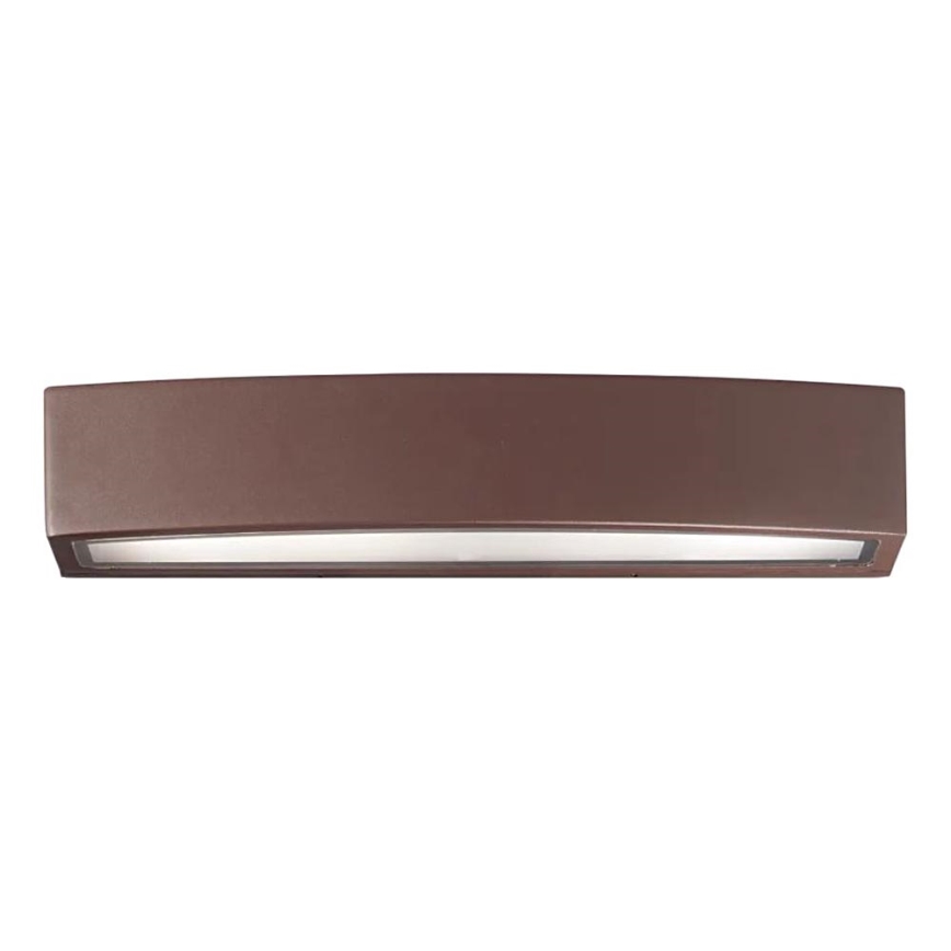 Ideal Lux - Vägglampa för utomhusbruk ANDROMEDA 2xE27/60W/230V IP55 brun