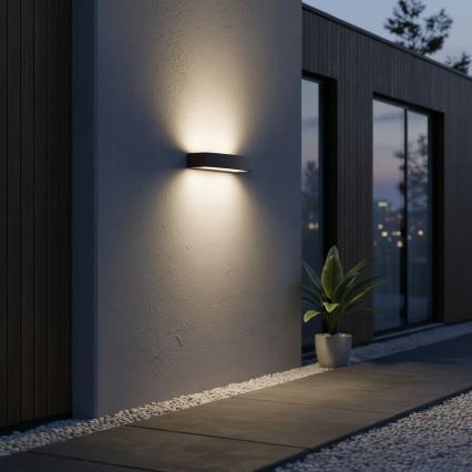Ideal Lux - Vägglampa för utomhusbruk ANDROMEDA 2xE27/60W/230V IP55 brun