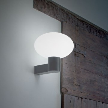 Ideal Lux - Vägglampa för utomhusbruk CLIO 1xE27/42W/230V IP44 antracit