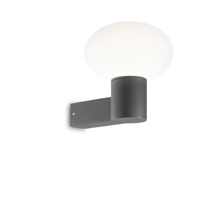 Ideal Lux - Vägglampa för utomhusbruk CLIO 1xE27/42W/230V IP44 antracit