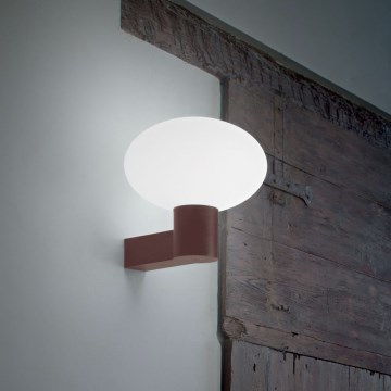 Ideal Lux - Vägglampa för utomhusbruk CLIO 1xE27/42W/230V IP44 brun