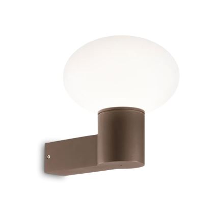 Ideal Lux - Vägglampa för utomhusbruk CLIO 1xE27/42W/230V IP44 brun