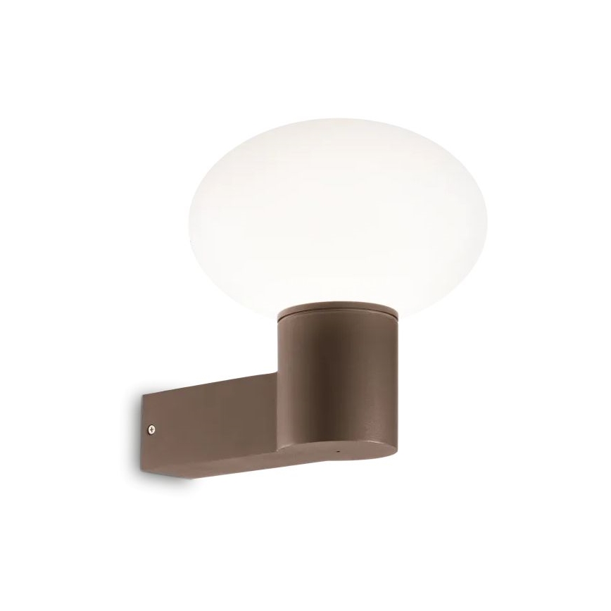 Ideal Lux - Vägglampa för utomhusbruk CLIO 1xE27/42W/230V IP44 brun