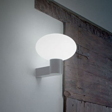 Ideal Lux - Vägglampa för utomhusbruk CLIO 1xE27/42W/230V IP44 grå