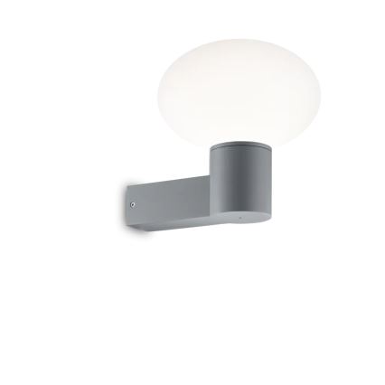 Ideal Lux - Vägglampa för utomhusbruk CLIO 1xE27/42W/230V IP44 grå