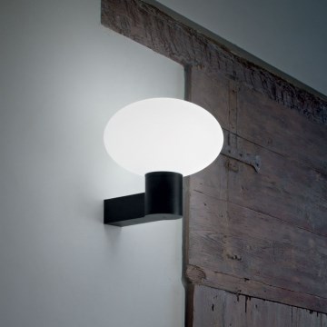 Ideal Lux - Vägglampa för utomhusbruk CLIO 1xE27/42W/230V IP44 svart