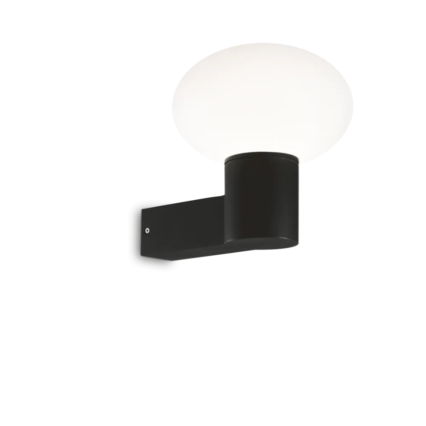 Ideal Lux - Vägglampa för utomhusbruk CLIO 1xE27/42W/230V IP44 svart