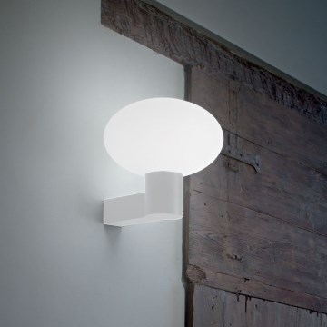 Ideal Lux - Vägglampa för utomhusbruk CLIO 1xE27/42W/230V IP44 vit