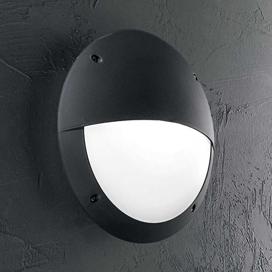 Ideal Lux - Vägglampa för utomhusbruk LUCIA 1xE27/23W/230V IP66 svart