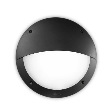 Ideal Lux - Vägglampa för utomhusbruk LUCIA 1xE27/23W/230V IP66 svart