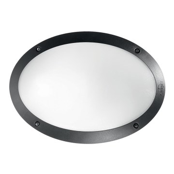 Ideal Lux - Vägglampa för utomhusbruk MADDI 1xE27/23W/230V IP66 svart