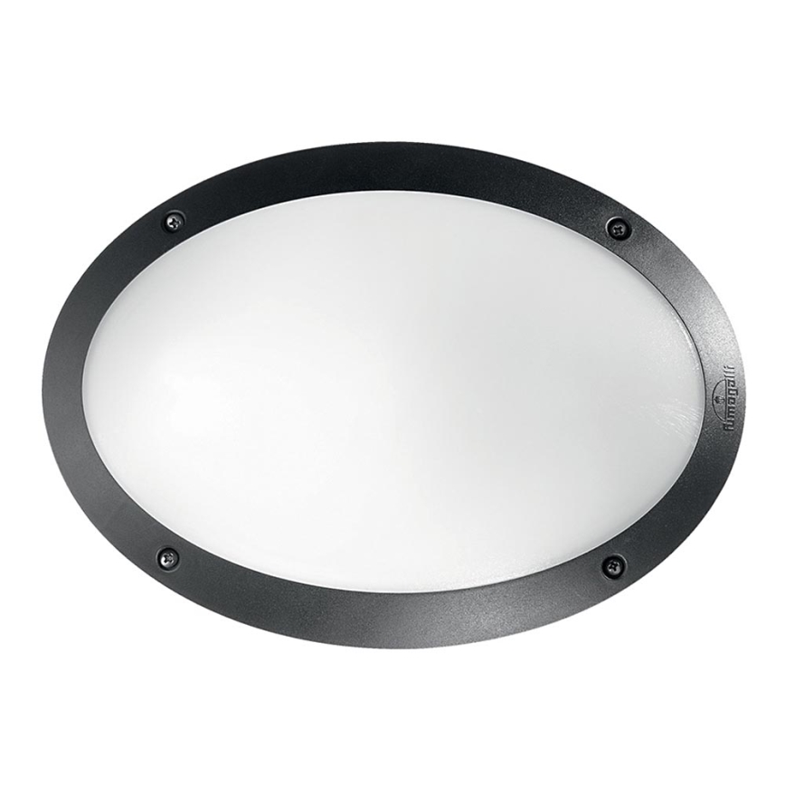 Ideal Lux - Vägglampa för utomhusbruk MADDI 1xE27/23W/230V IP66 svart