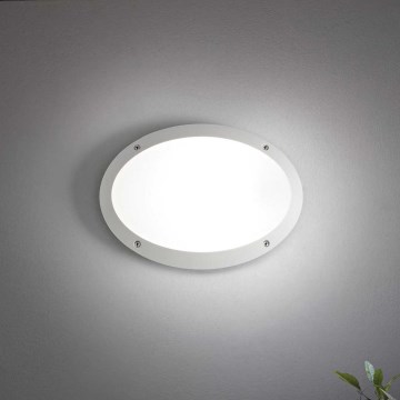 Ideal Lux - Vägglampa för utomhusbruk MADDI 1xE27/23W/230V IP66 vit