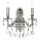 Ideal Lux - Vägglampa i kristall GIOCONDA 2xE14/40W/230V silver