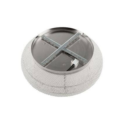 Ideal Lux - Vägglampa i kristall PASHA 10xE14/40W/230V diameter 55 skinande krom