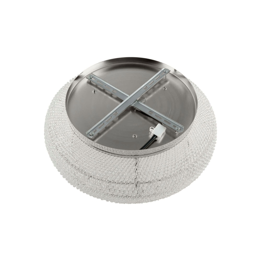 Ideal Lux - Vägglampa i kristall PASHA 10xE14/40W/230V diameter 55 skinande krom