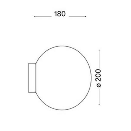 Ideal Lux - Vägglampa MAPA 1xE27/60W/230V