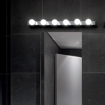 Ideal Lux - Vägglampa PRIVE 6xE14/40W/230V skinande krom
