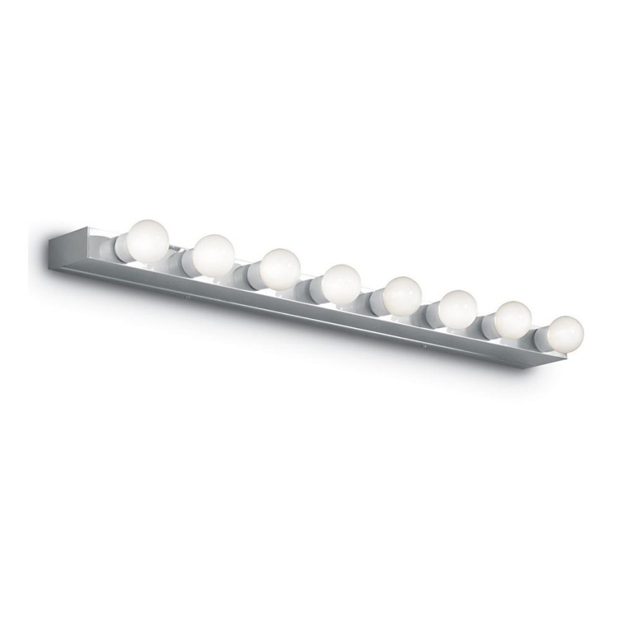 Ideal Lux - Vägglampa PRIVE 8xE14/40W/230V skinande krom