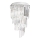 Ideal Lux - Ytmonterad kristallkrona CARLTON 8xE14/40W/230V diameter 40 cm skinande krom