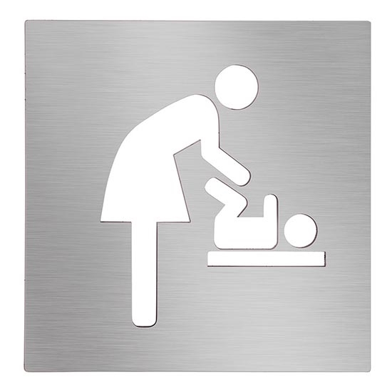 Ikon Skötrum 12 x 12 cm, rostfritt stål/silver