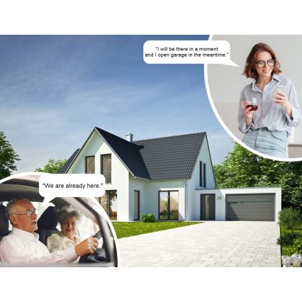 Immax 07706L - kontroll  av garage dörrar och höstatiska grindar NEO LITE Smart DC5V