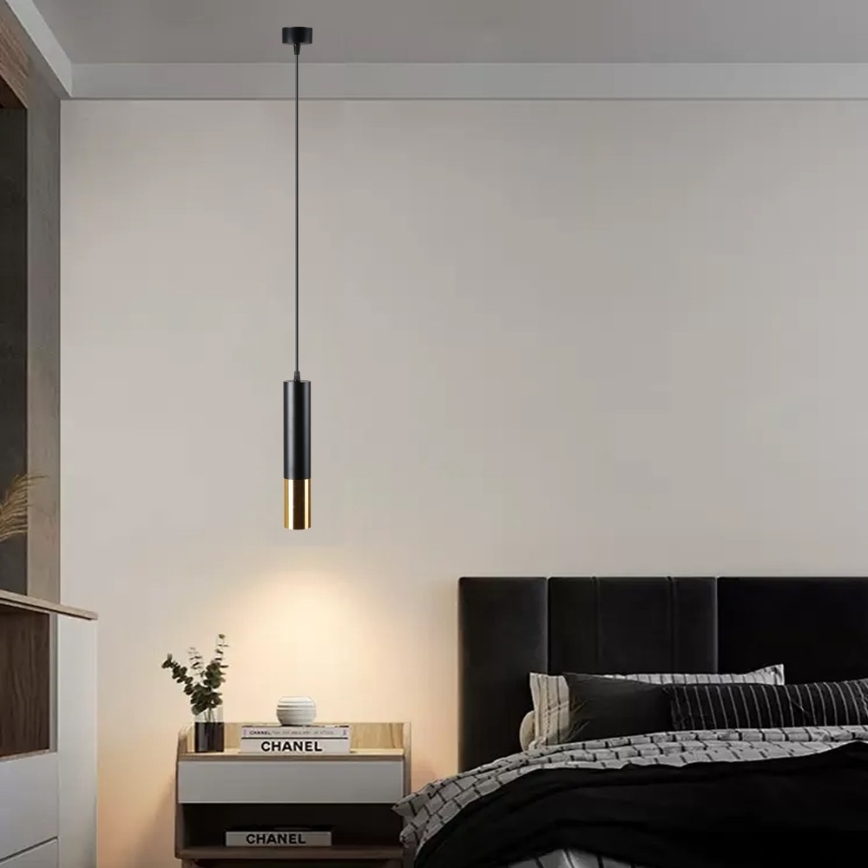 Ljuskrona med textilsladd PUNTO 1xGU10/9W/230V