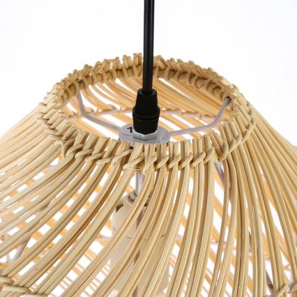 Ljuskrona med textilsladd PELO 1xE27/40W/230V diameter 35 cm rotting