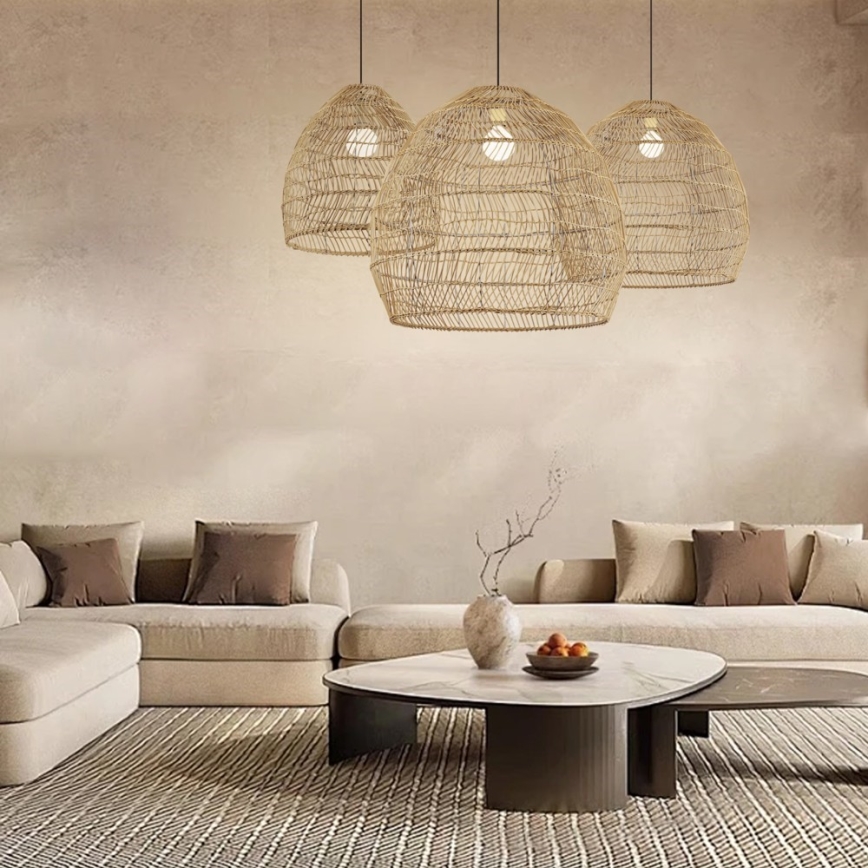 Hänglampa på kabel BOHO DELICADO 1xE27/40W/230V Ø 60 cm