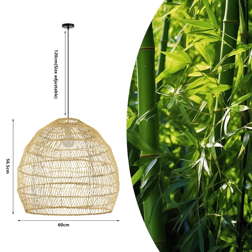Hänglampa på kabel BOHO DELICADO 1xE27/40W/230V Ø 60 cm